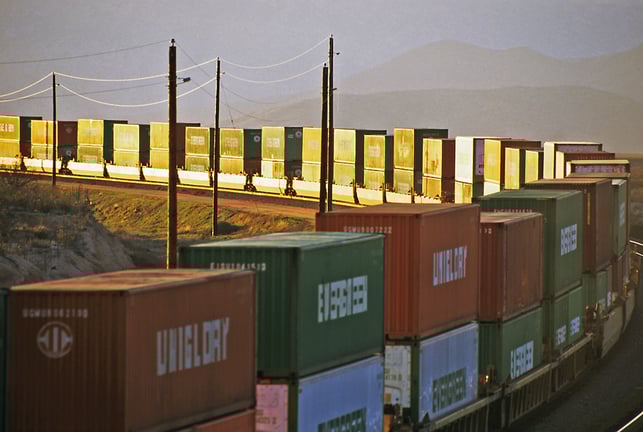 Evergreen-Intermodal-Stacks-Sunset